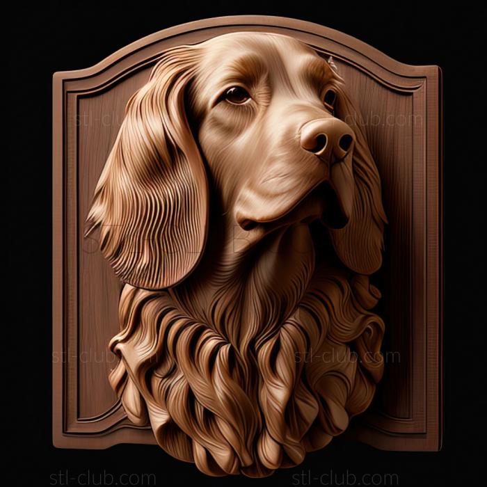 3D model st Pont Audemer Spaniel dog (STL)